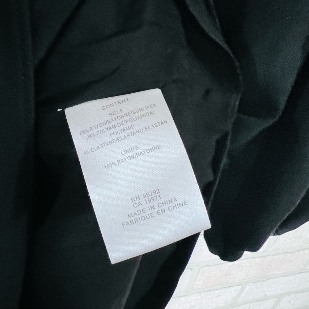 Tibi Bishop Long Sleeve Fit and Flare Dress in Black Size 0 - Picture 9 of 10